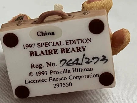 Cherished Teddies Blaire Beary #279550 Club 1997 Special Edition figurine image 3