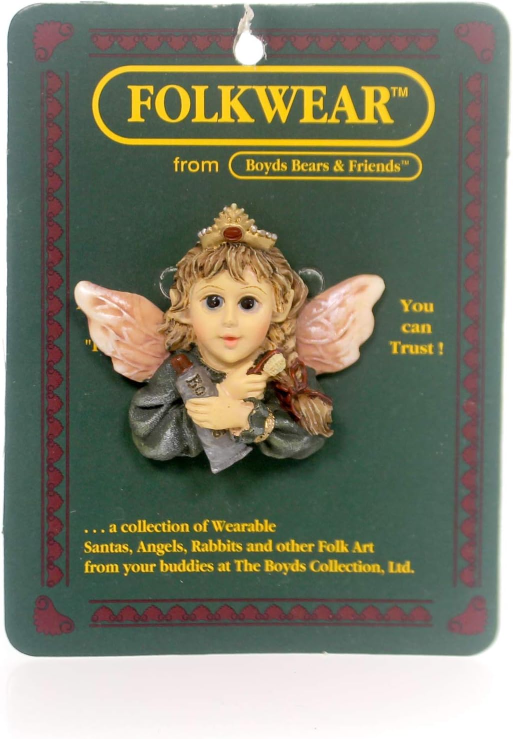 Boyds Pin Bearwear Flossie  Keep Smiling  Pin #26441 image 0