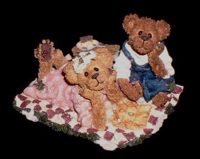 Boyds Bear Resin Patti & John Berriweather Having A Wonderful Time #0200241 image 1