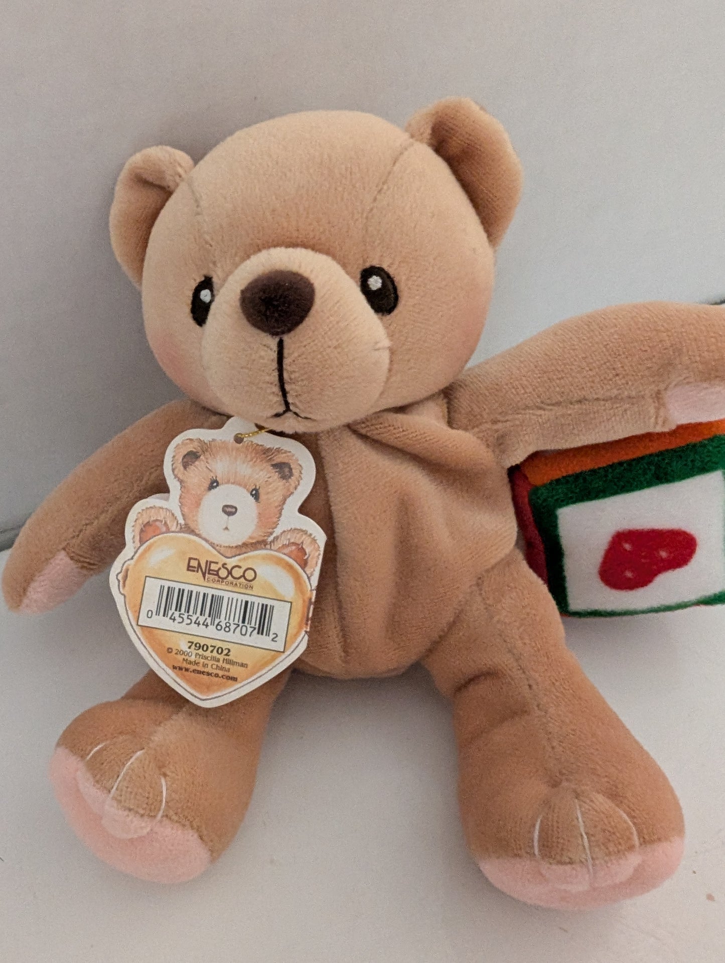 Cherished Teddies Bear Tug a Heart Teddies 790702 Teddy w. Block image 4