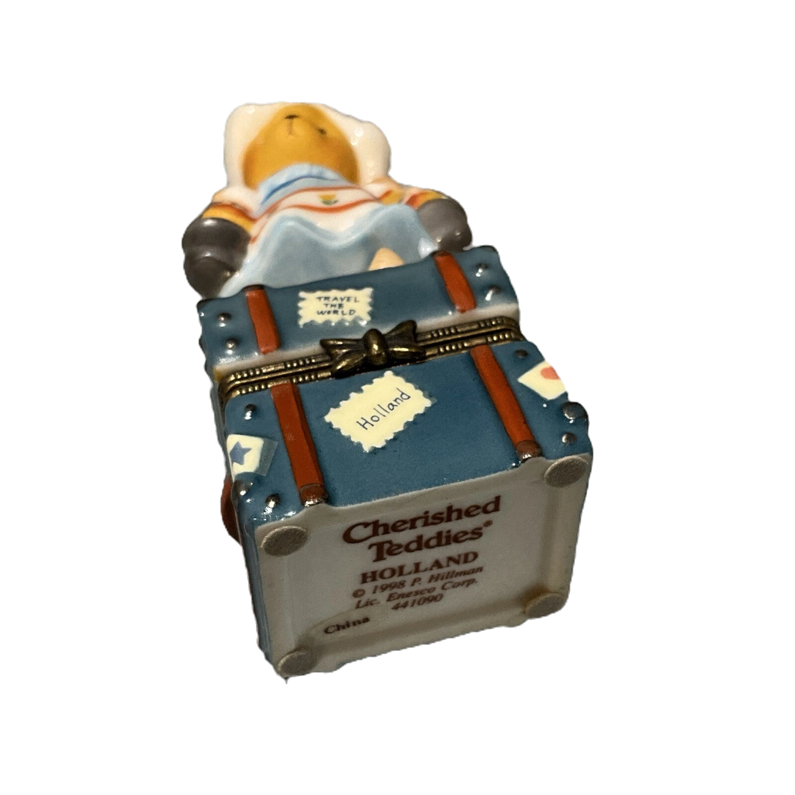 Cherished Teddies Holland Porcelain Hinged Box 441090 image 1