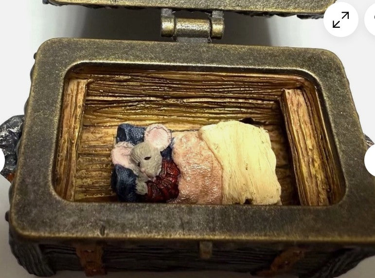 Boyds Treasure Box Zazu's Attic Trunk w. Snooozy McNibble 392102 image 4