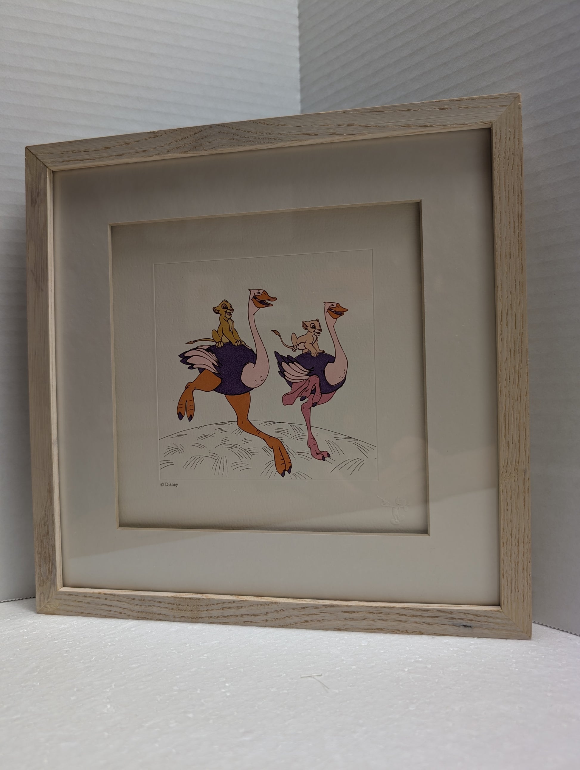 Disney Treasures Serigraph Ostriches 41735  12 x 12 image 0