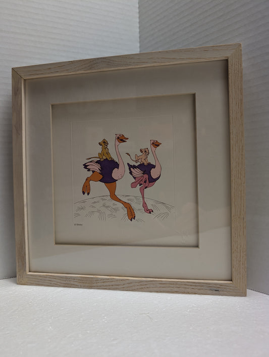 Disney Treasures Serigraph Ostriches 41735  12 x 12 image 0