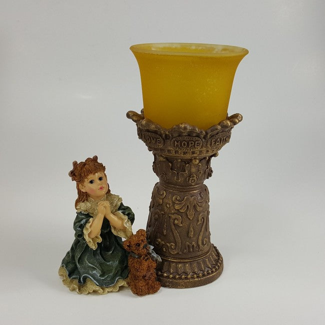 Boyds Votive Doll Stone Theresa & John The Prayer Candle 27900 image 4