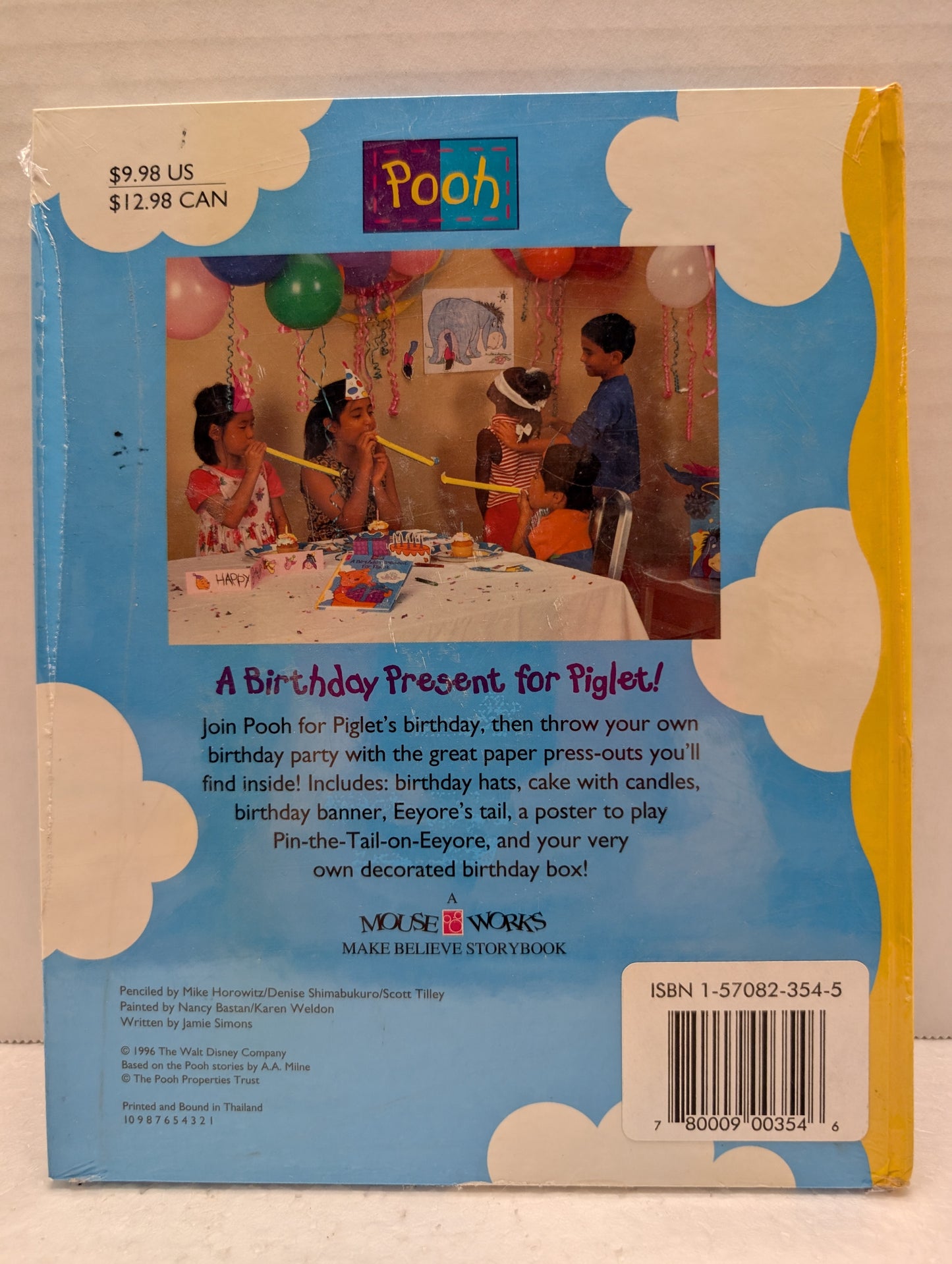 Book Pooh & Friends Birthday Present for Piglet:  Fun Storybook+ PressOut image 1
