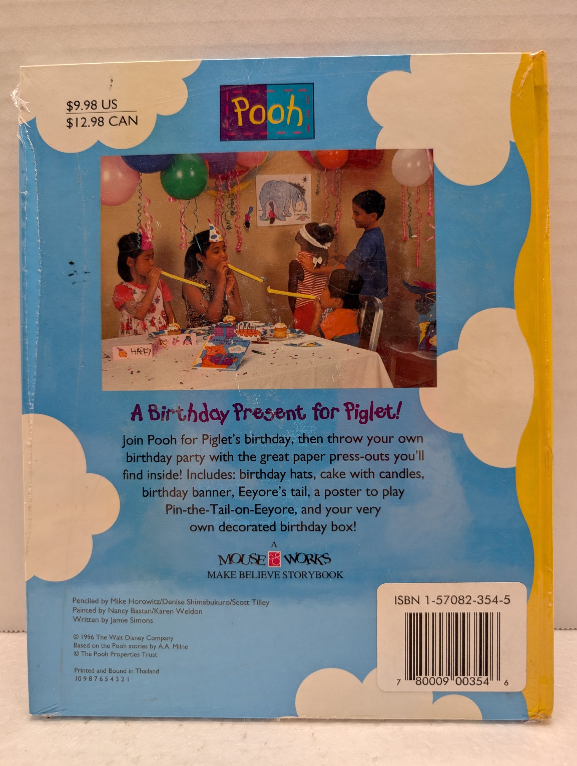 Book Pooh & Friends Birthday Present for Piglet:  Fun Storybook+ PressOut image 1