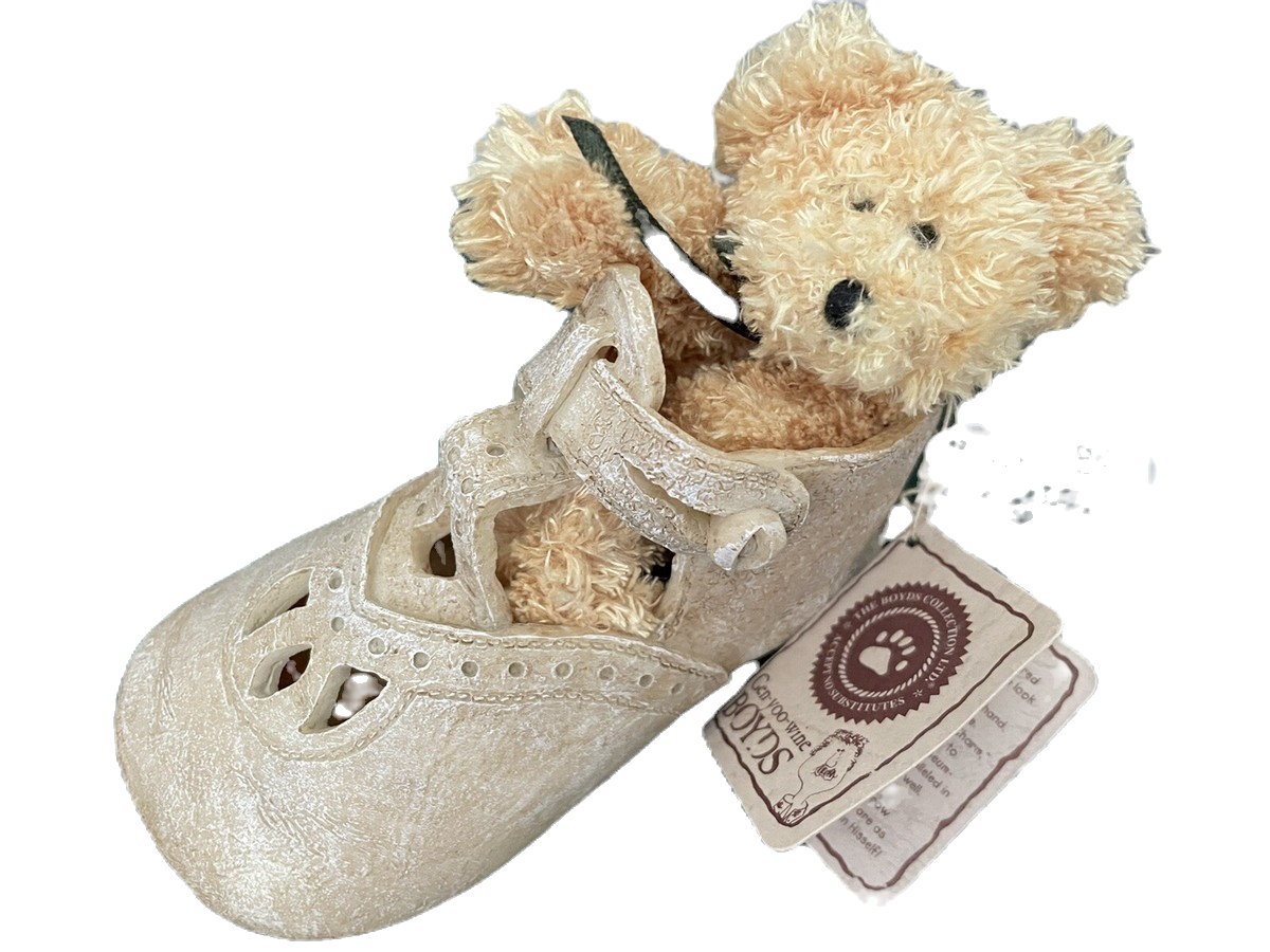 Boyds Bear Foot Friends Krissy  Blessed Christening 3.5" Boxed 641006 image 0