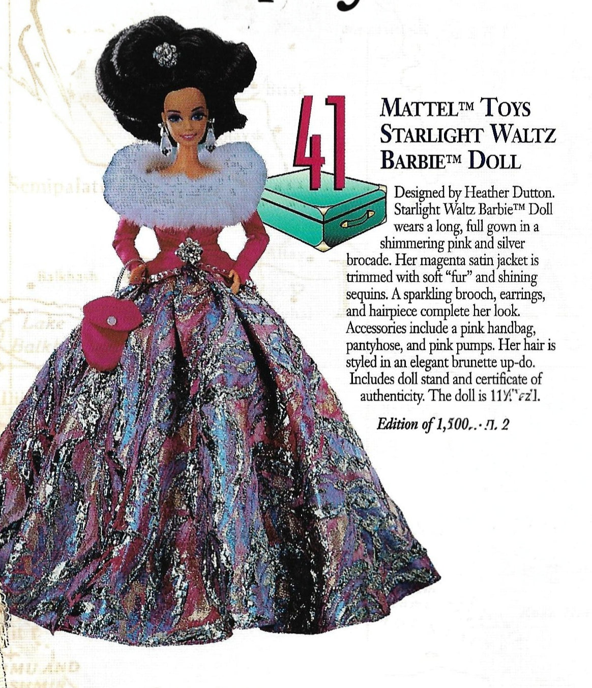 Barbie Starlight Waltz Brunette made for 1995 WDW Bear & Doll Convention 14954 image 2