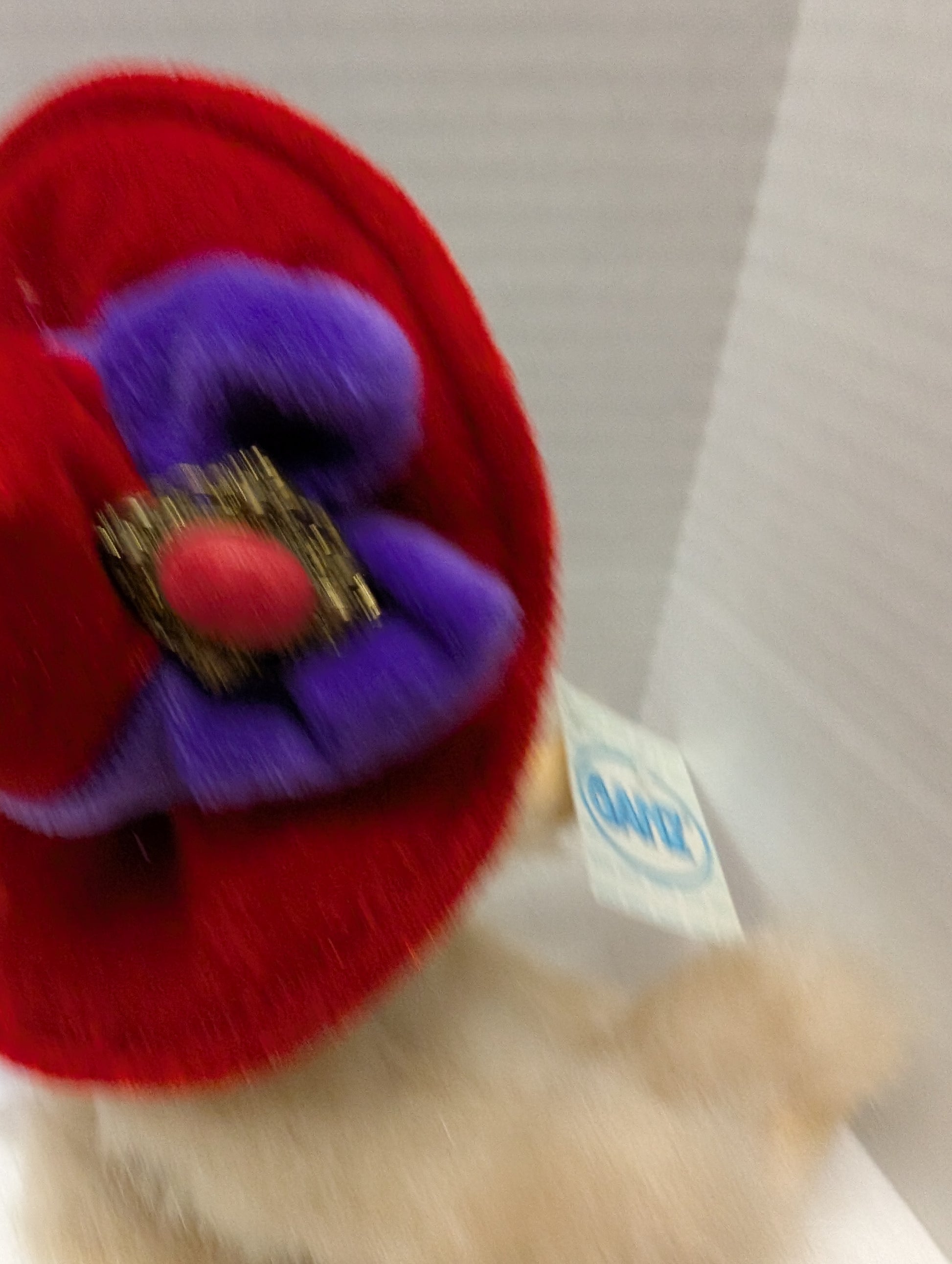 Ganz Garnette Red Hat Bear with Glasses and Purple Boa H6173 11" image 7