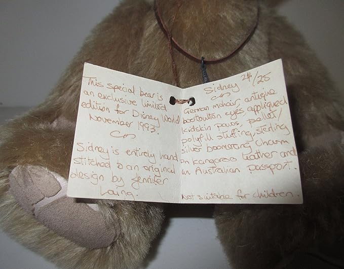 Artist Jennifer Laing  of Totally Bear  Handmade 12" Sidney image 7