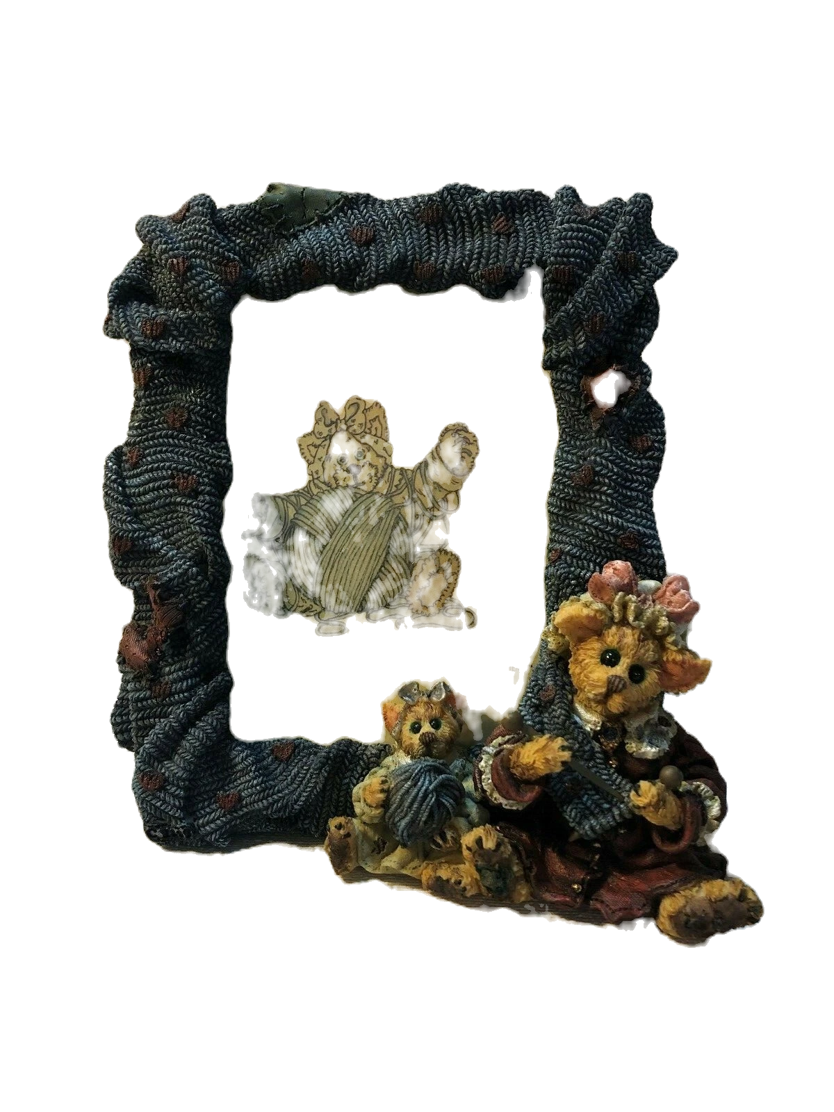 Boyds Frame FS Darby & Jasper.Knitten' Kittens Retired 27451 image 2
