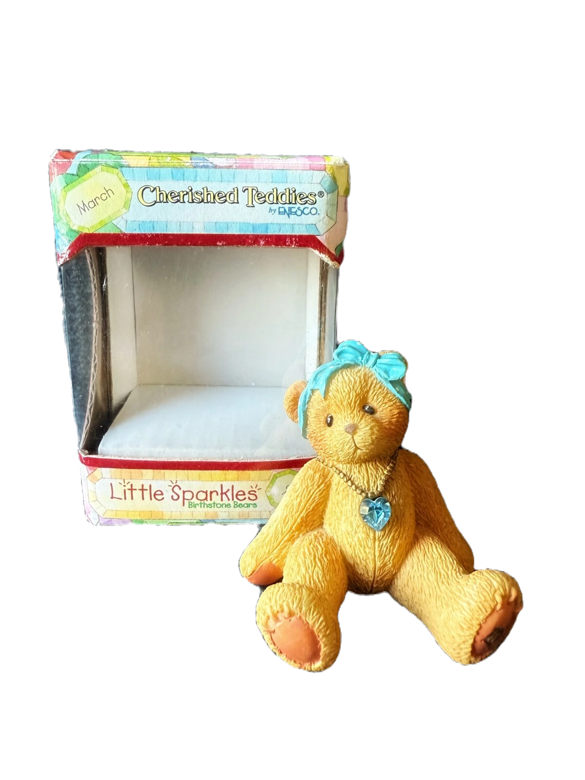 Cherished Teddies Little Sparkles March Birthstone Bear 239763 image 2
