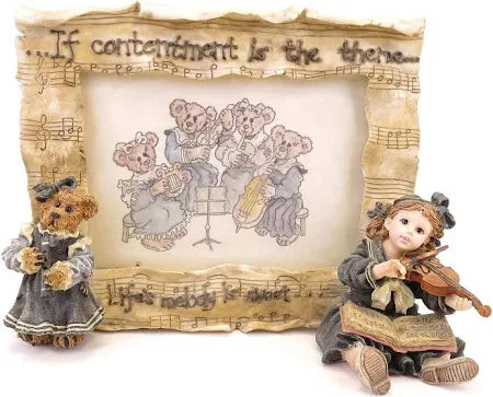 Boyds Frame Dollstone Lindsey with Louis  The Recital 27551 image 6