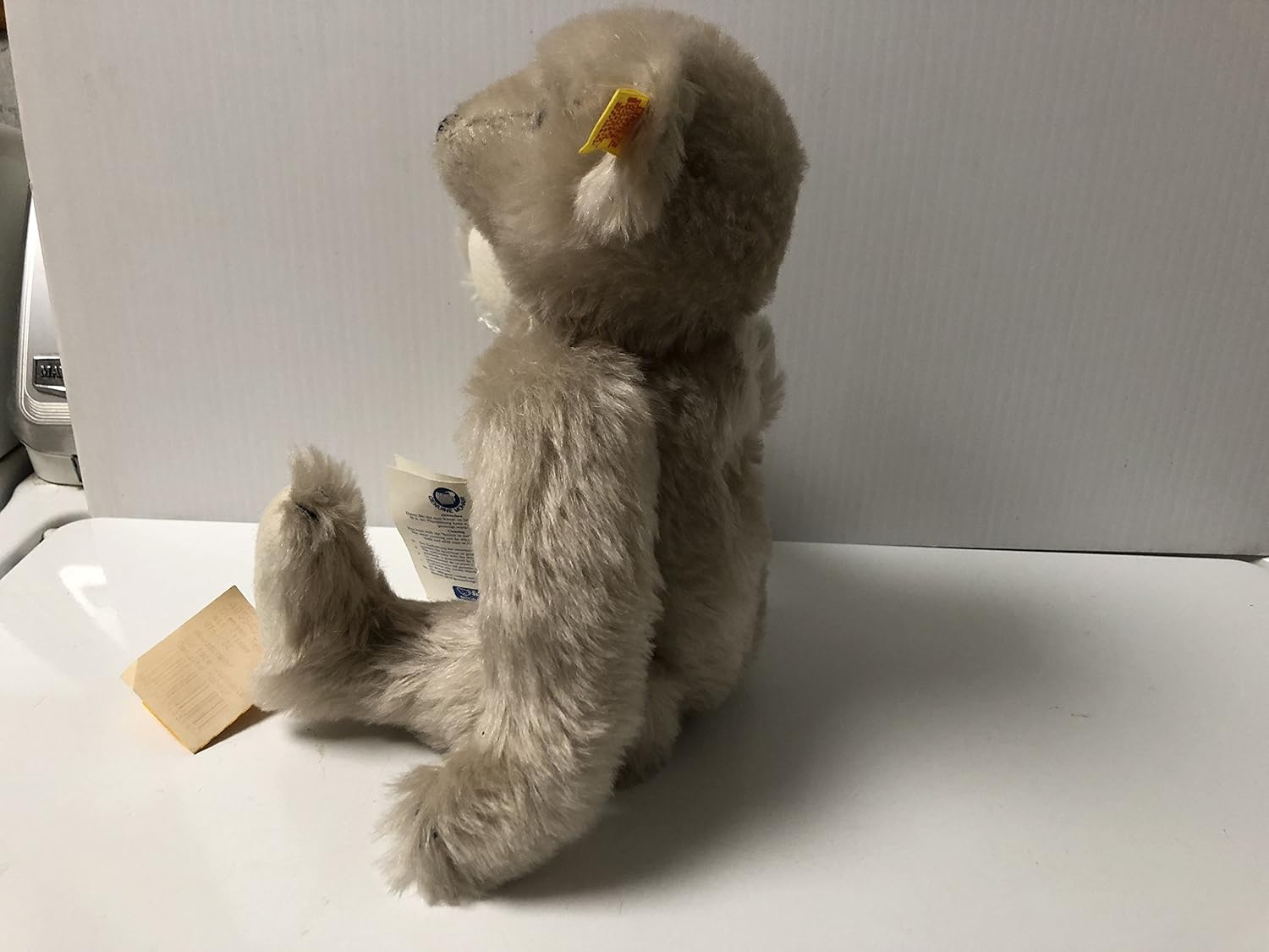 Steiff Mohair 1906 Replica Gray Giengen Teddybear 0167/32 image 3