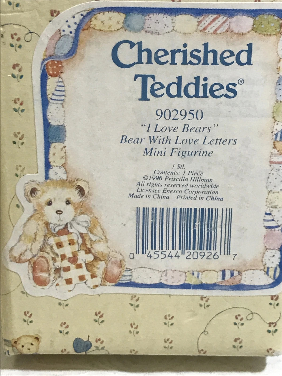 Cherished Teddies I Love Bear 902950 image 1