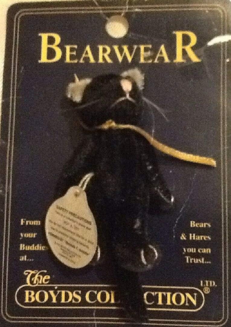 Boyds Pin Bearwear Thomas F Wuzzie Black catJointed Pin 599903-07 image 2