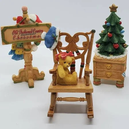 Cherished Teddies 533823 Christmas Old Fashioned Accessories Set image 0