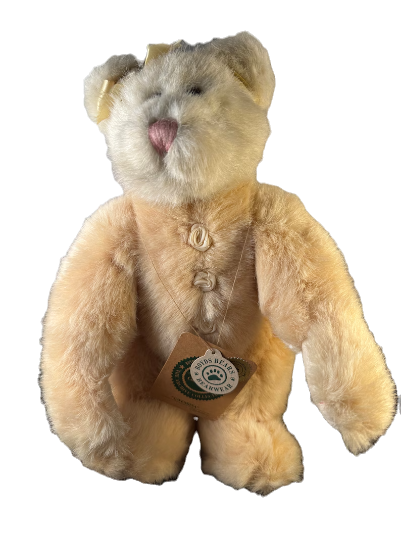 Boyds Bear Plush Gwendina Yellow with roses  91981-12 image 0