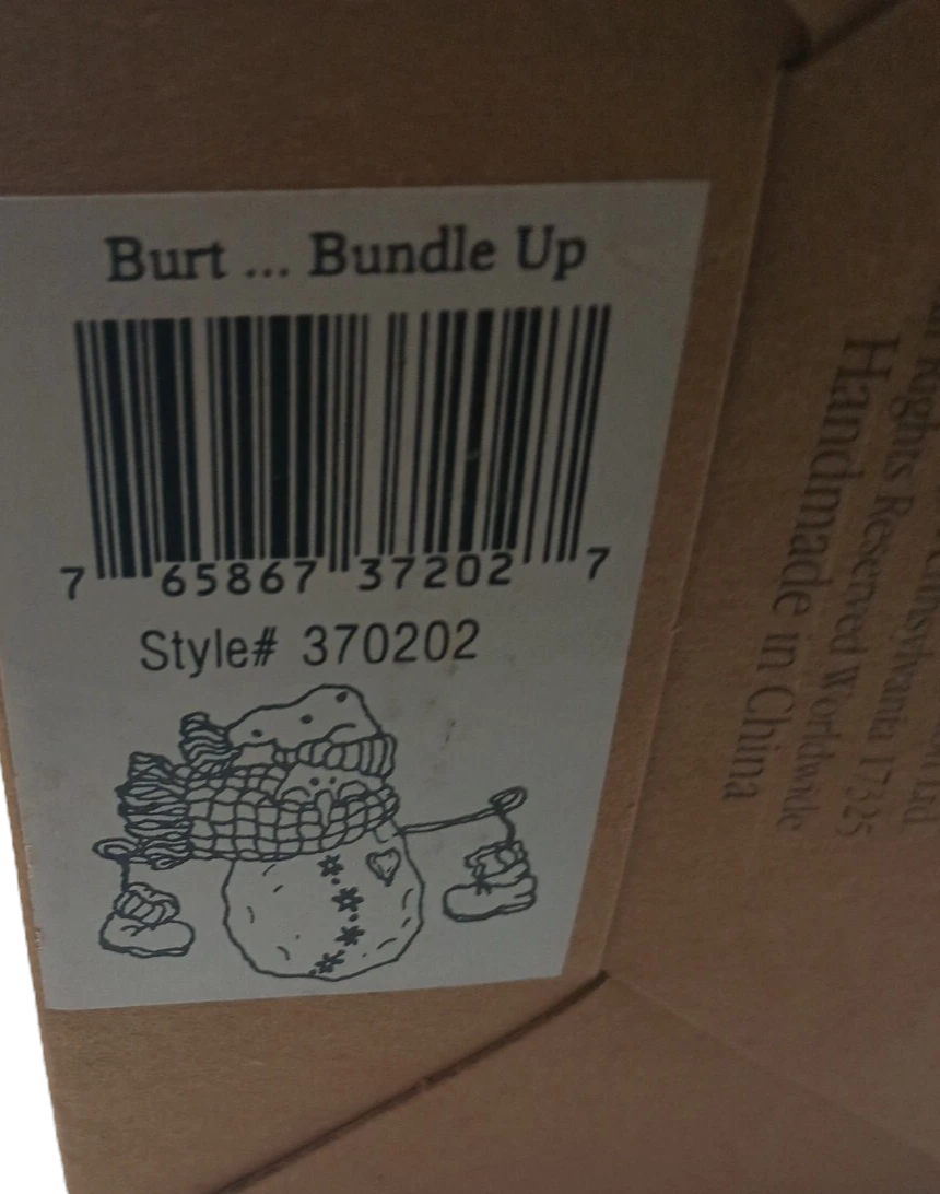 Boyds Carvers Choice - Burt ... Bundle Up - Style # 370202 Ornament image 4