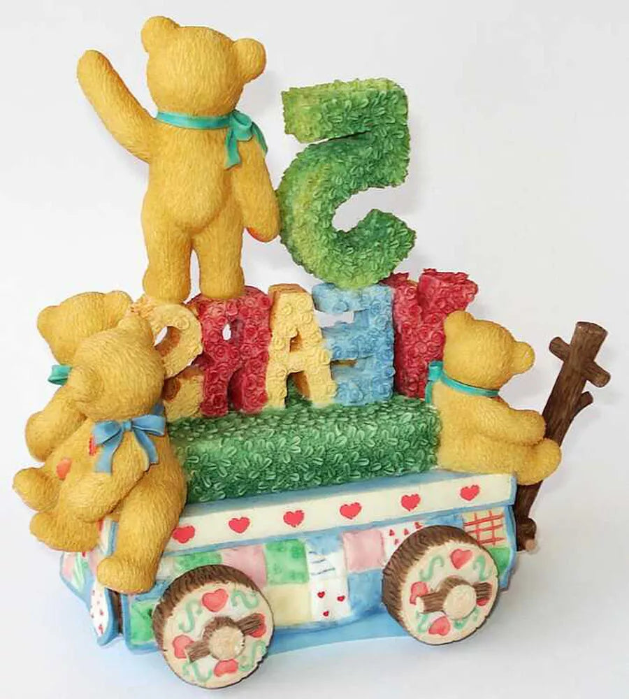 Cherished Teddies Five Teddies On a Float 5th Anniversary image 1