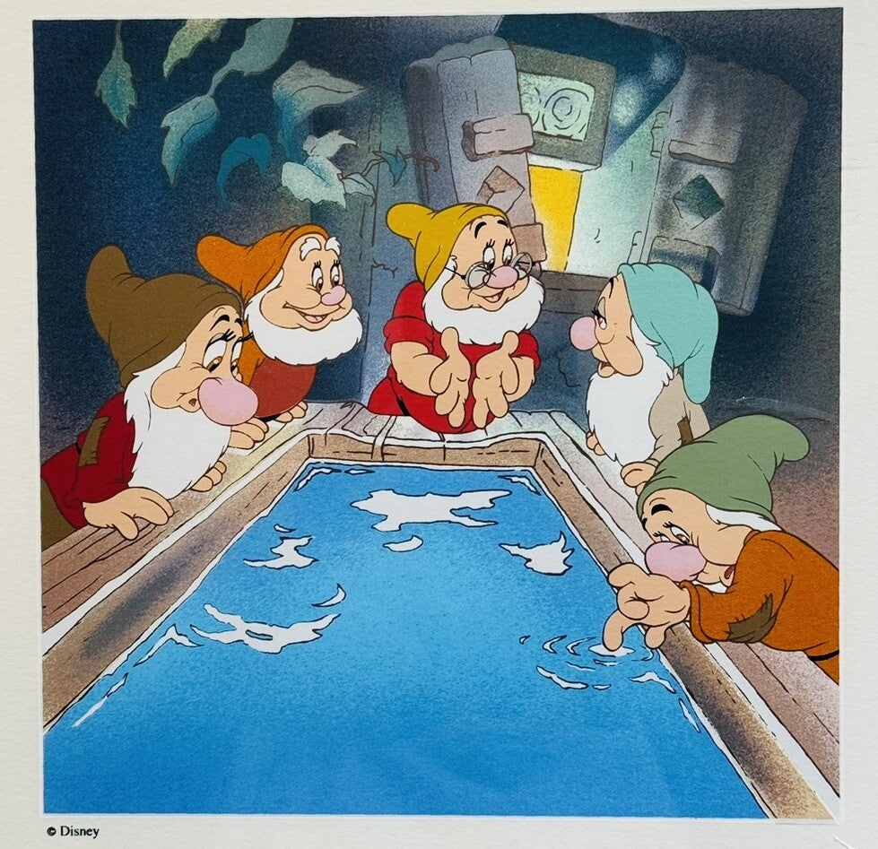 Disney Treasures Serigraph Snow White Seven Dwarfs 41742 image 1