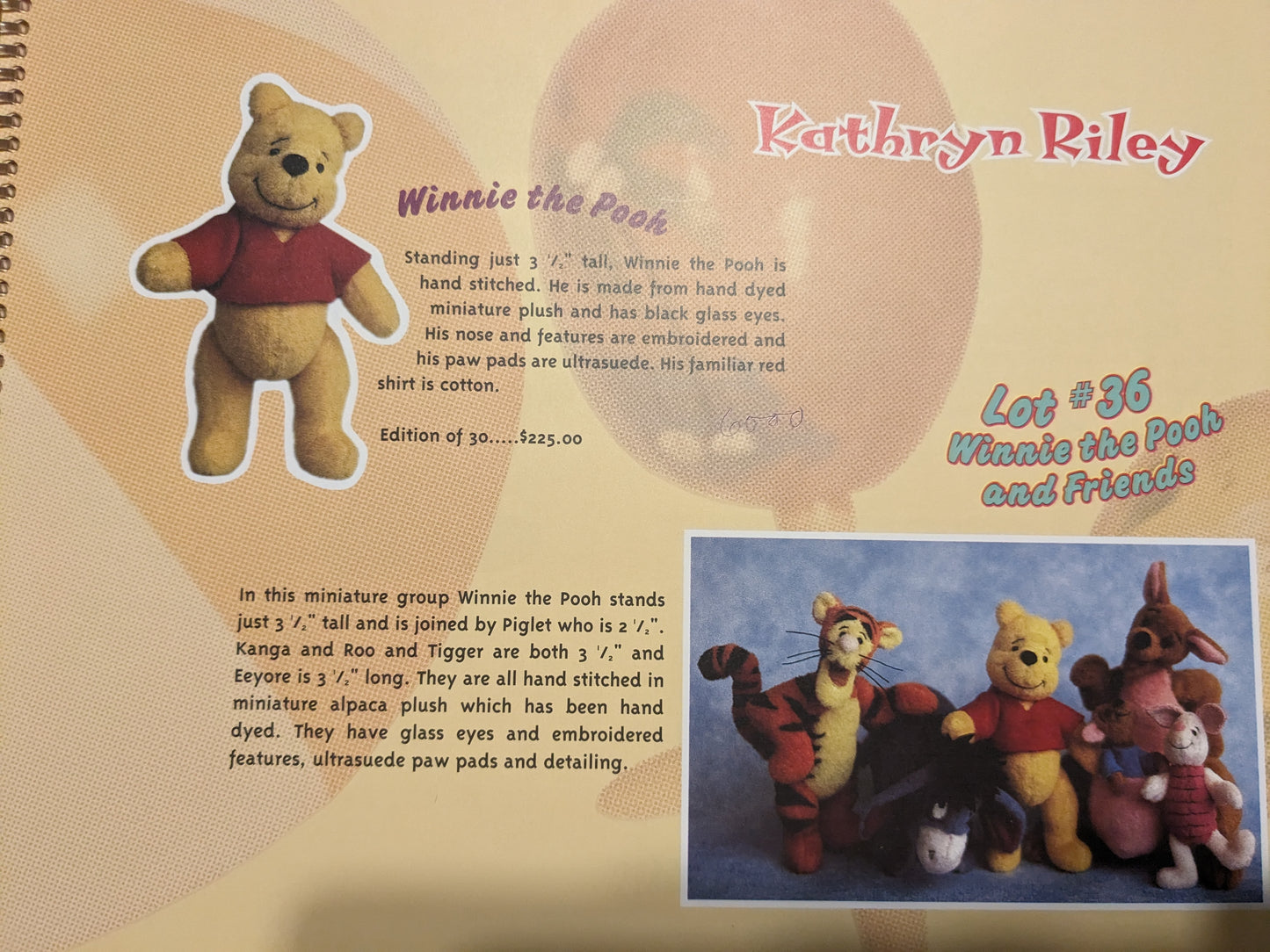 Winnie the Pooh by Kathryn Riley 1998 WDWC image 7