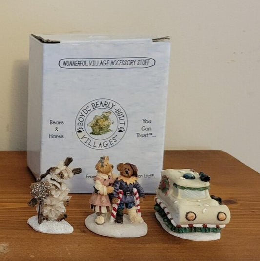 Boyds Village Accessories Benny Boo-Boo, Scatch n Patch Ambulance 19032-1 image 0
