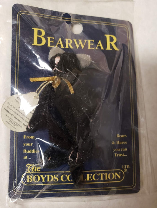 Boyds Pin Bearwear Thomas F Wuzzie Black catJointed Pin 599903-07 image 0