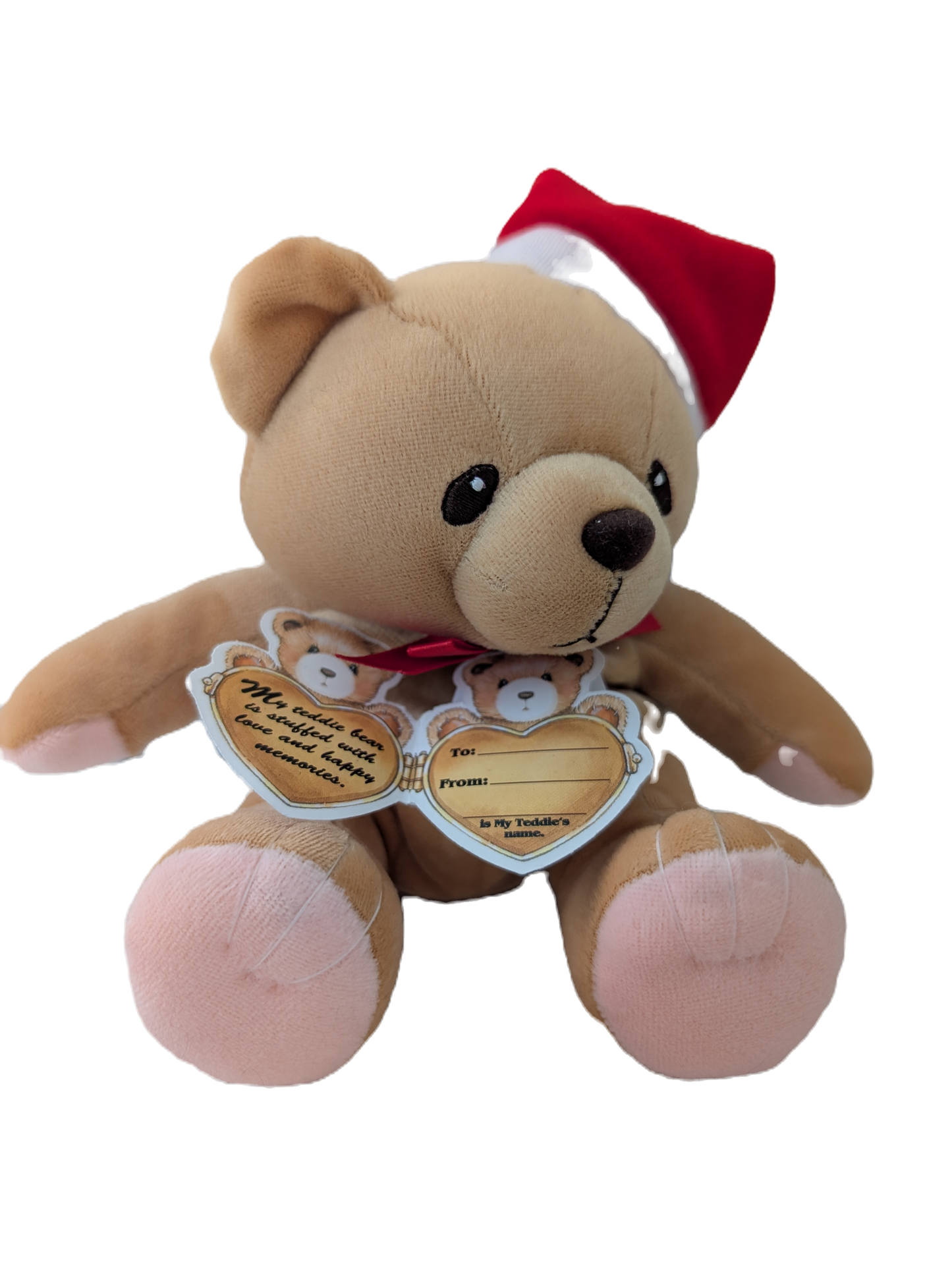 Cherished Teddies Bear Santa Hat with red Ribbon 610585 image 0