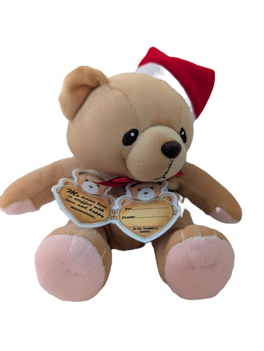 Cherished Teddies Bear Santa Hat with red Ribbon 610585 image 0