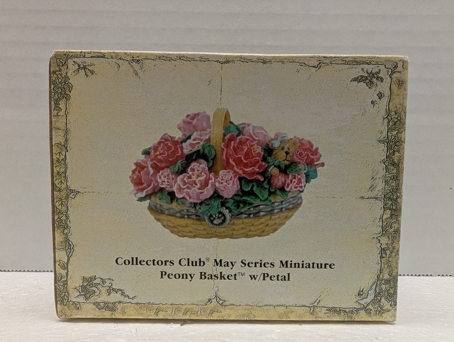 Boyds Treasure Box Collectors Club May Series Mini Peony Basket w.Petal image 9