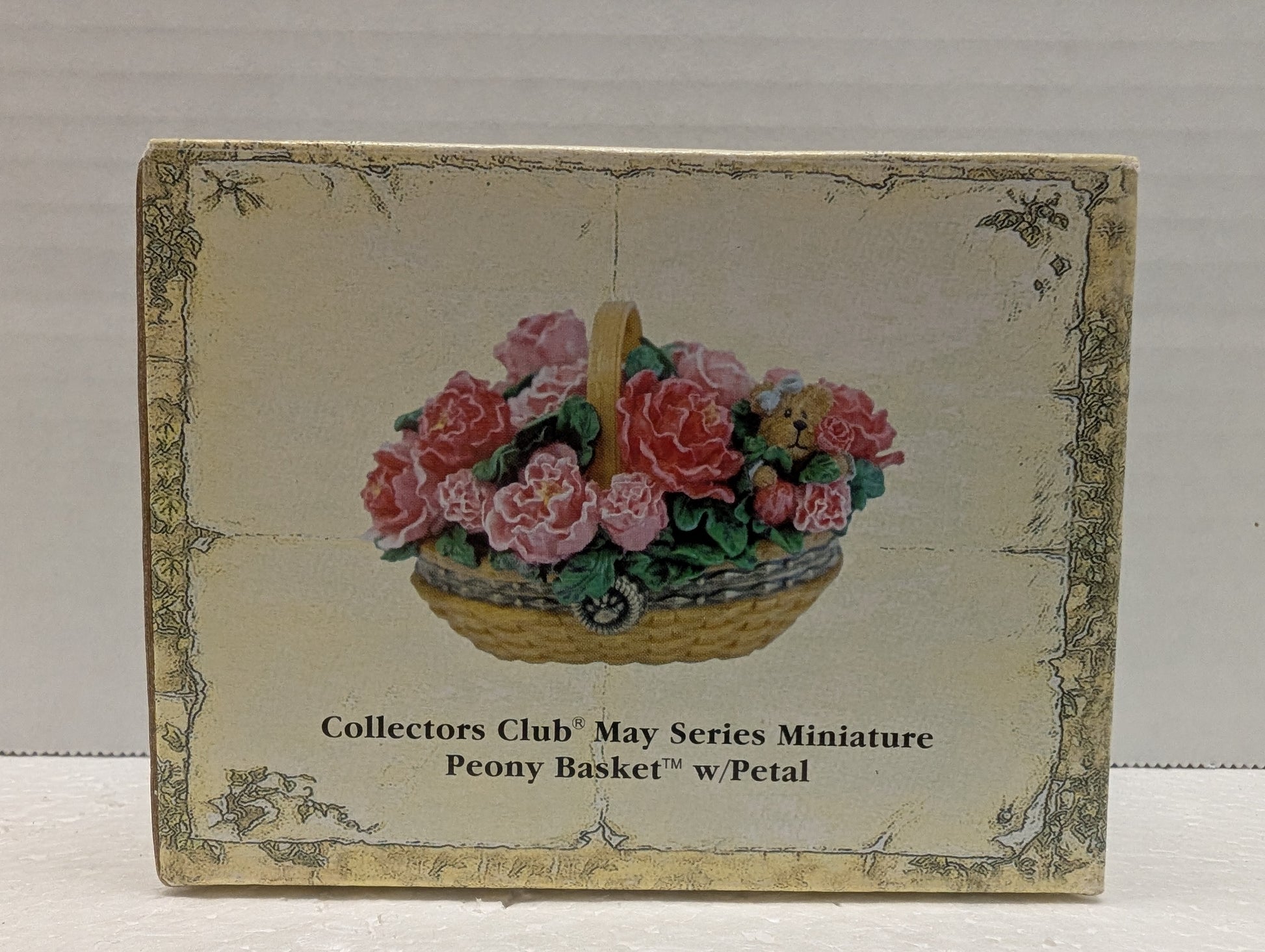 Boyds Treasure Box Collectors Club May Series Mini Peony Basket w.Petal image 9