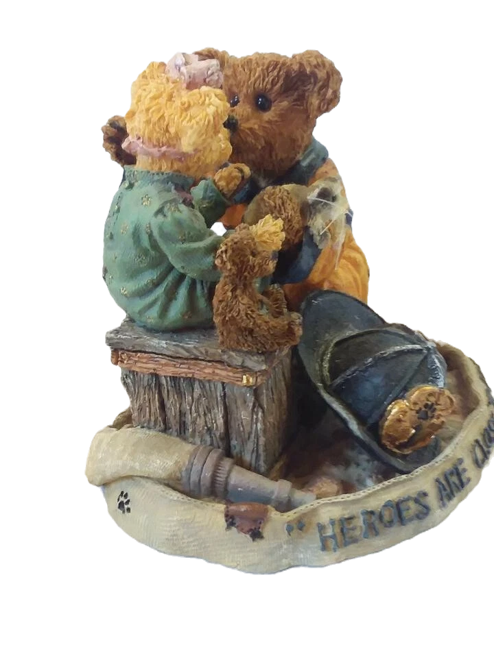 Boyds Bear Resin Chief Buckley with Jennifer To the Rescue #227751 image 0