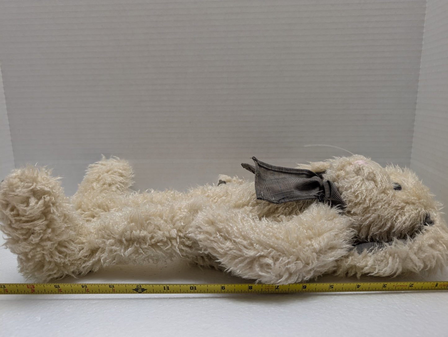 Boyds Hare Zelda Fitzhare White w.plaid ears and paw pads  5241-10 image 2