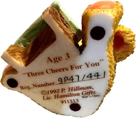 Cherished Teddies Age 3 Bear...Three Cheers for You - 911313 image 1