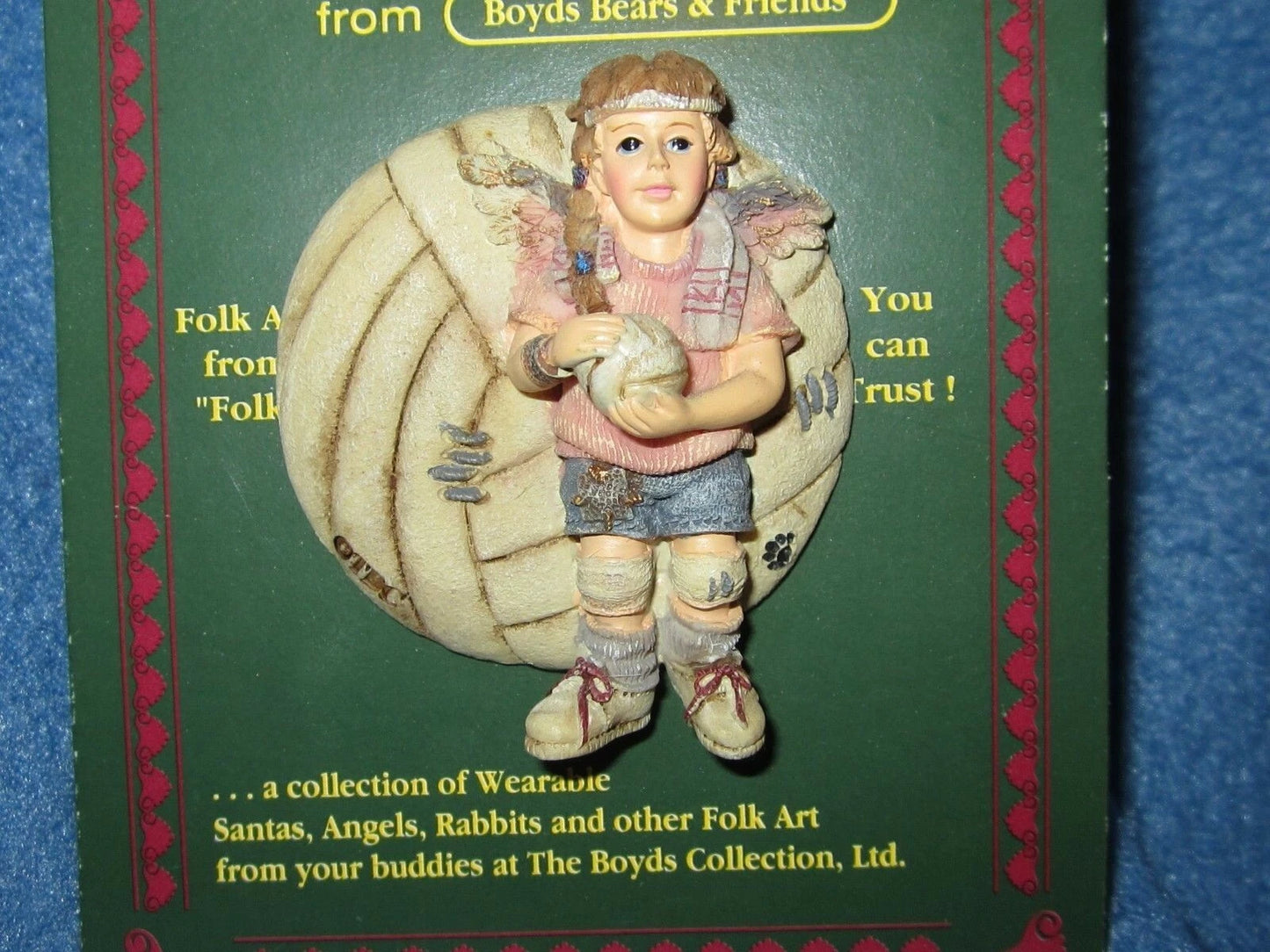 Boyds Pin Folkwear Heather Guardian Angel of VolleyBall 26425 image 2