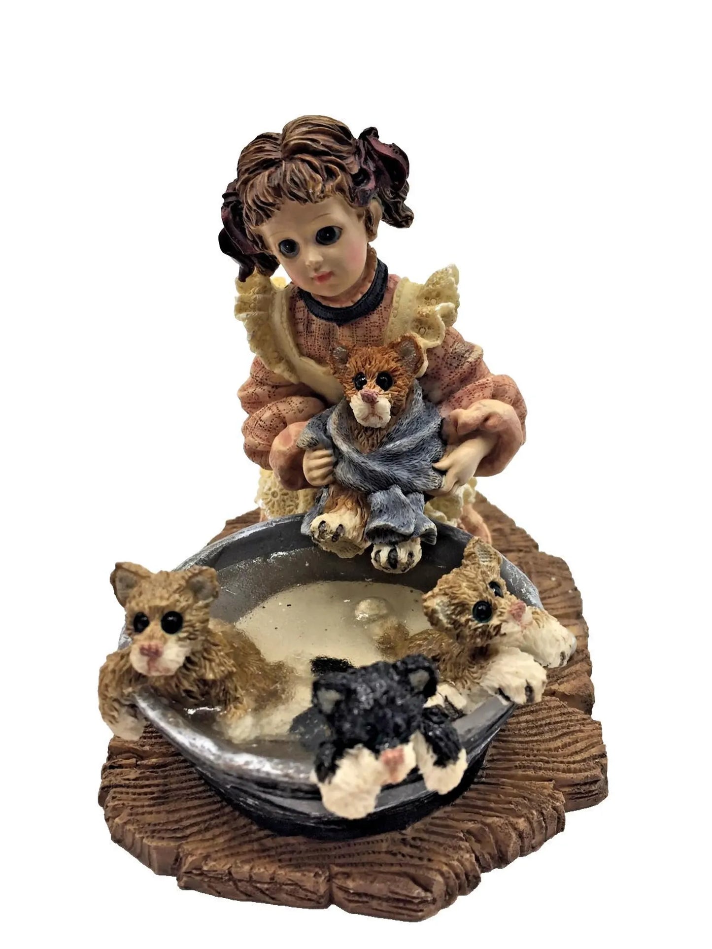 Boyds Dollstone Wendy with Bronte, Keats, Tennyson, Poe Wash Day #3521 image 1