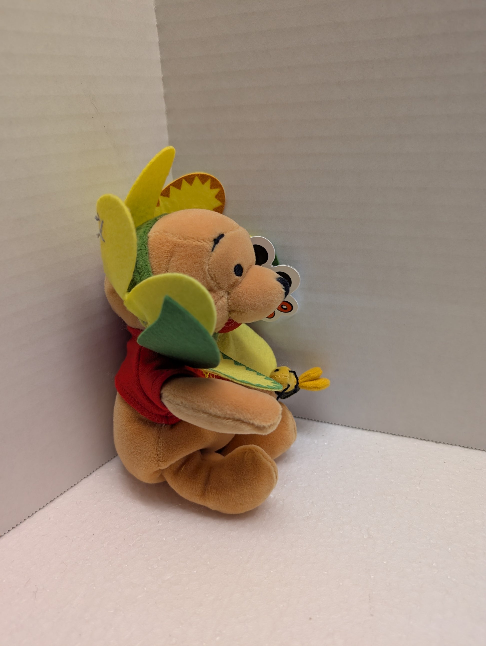 Disney Bean Bag Mini Flower Pooh 8" 122689 with Bee image 6