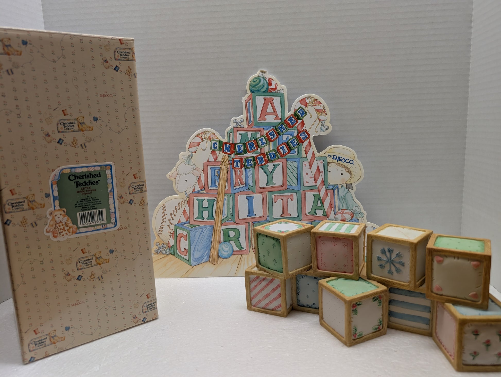 Cherished Teddies Holiday Dangling Displayer 1996 CRT227 image 2