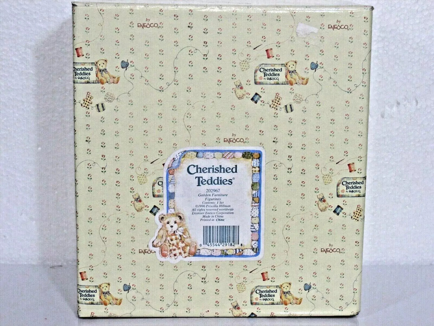Cherished Teddies Garden Furniture Figurines Set 202967 image 1