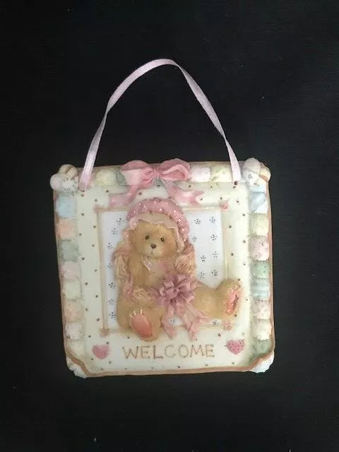 Cherished Teddies Quilt block ornament "Welcome" 627372 image 5