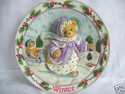 Cherished Teddies Winter Plate 203416 image 2