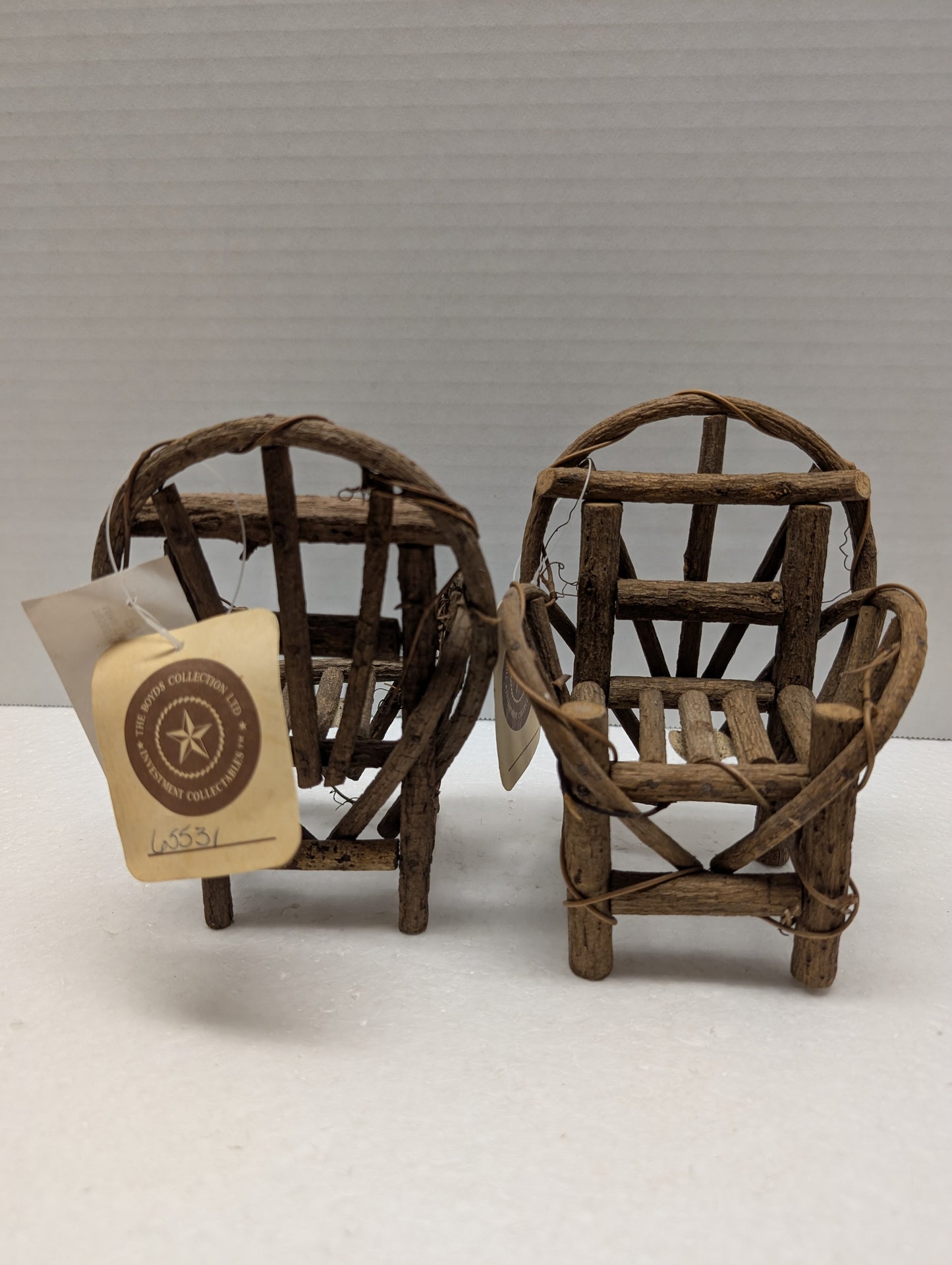 Boyds Mini Twig Chair Set of 2 #65531 image 0
