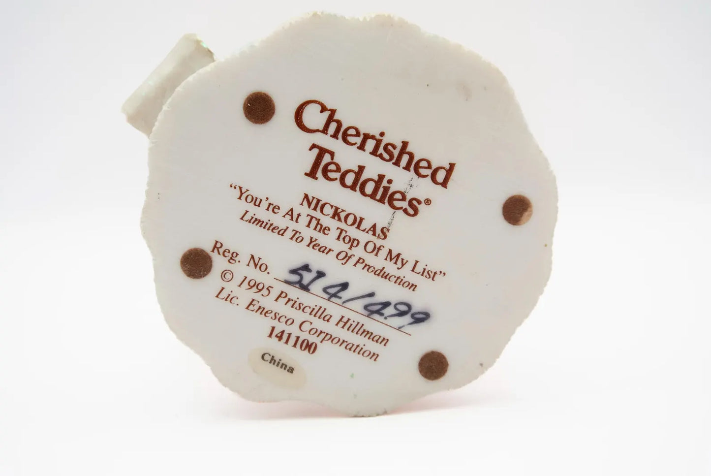 Cherished Teddies Nickolas You're At The Top Of My List #141100 image 4