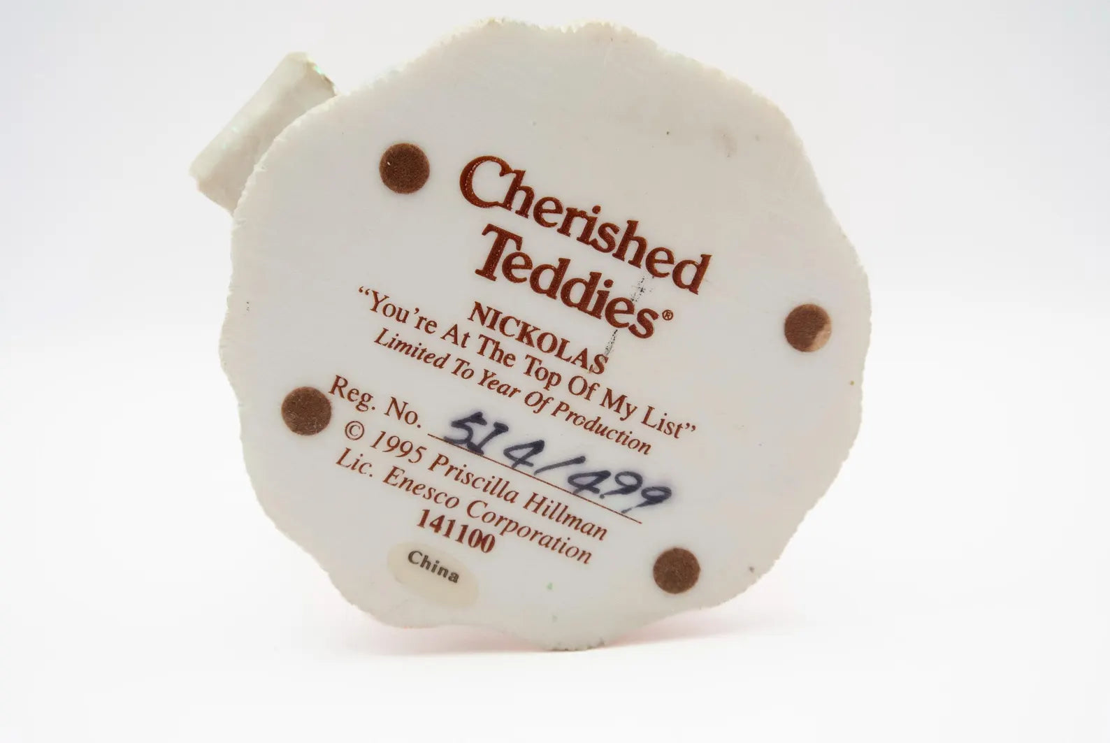 Cherished Teddies Nickolas You're At The Top Of My List #141100 image 4