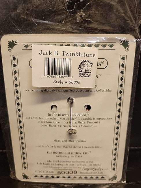 Boyds Pin Bearwear Jack B Twinkletune 50008 image 3