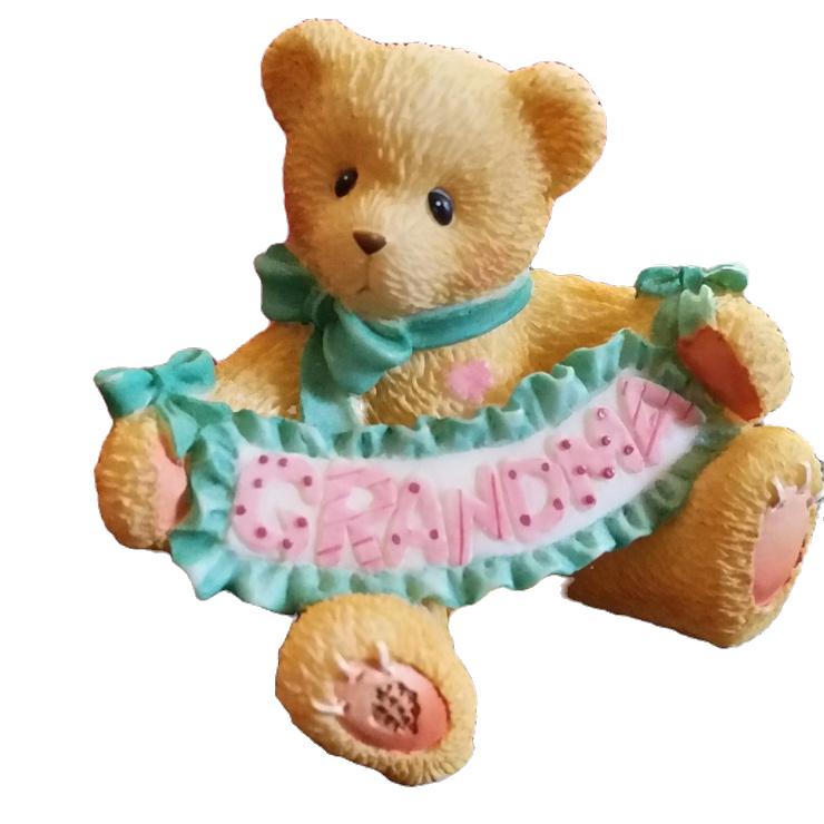 Cherished Teddies Mini Figurine Worlds Greatest Grandma image 0