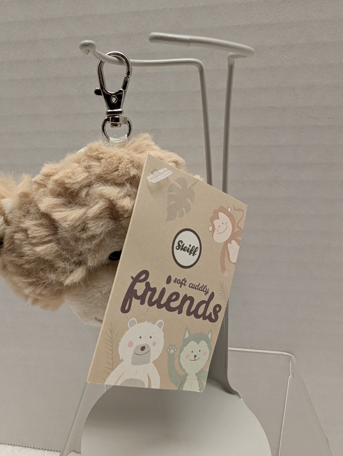 Steiff Keychain Plush Monkey Beige 7 cm image 3