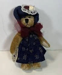 Boyds Miniature Tatum F Wuzzie Navy Dress & Hat 596001 image 0
